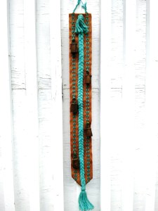 Textile and Bell Wall Hanging